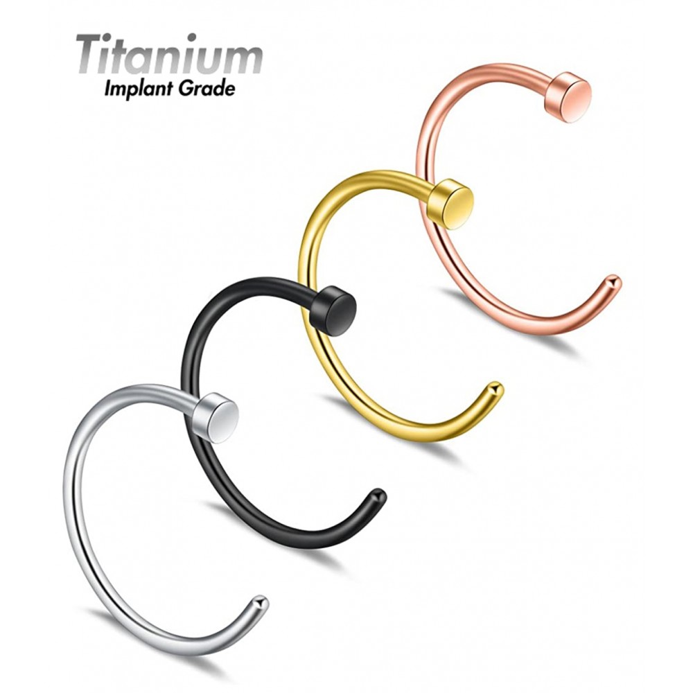 Titanium nose hoop on sale rings